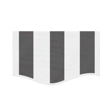 vidaXL Awning Valance Replacement Anthracite and White Stripe 350 cm