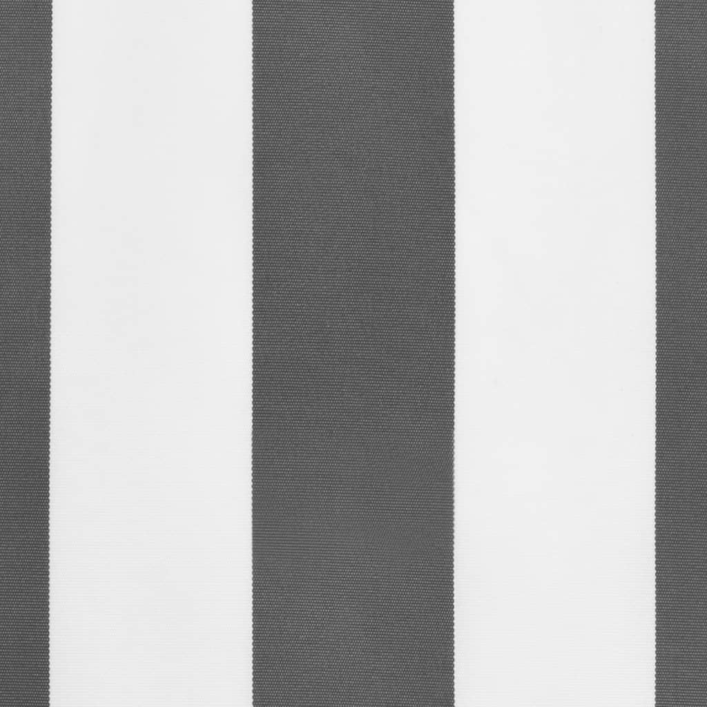 vidaXL Awning Valance Replacement Anthracite and White Stripe 350 cm
