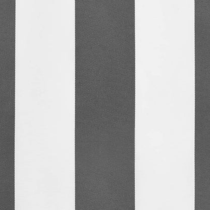vidaXL Awning Valance Replacement Anthracite and White Stripe 350 cm