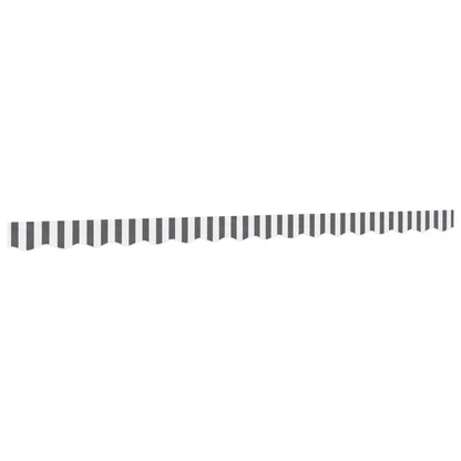 vidaXL Awning Valance Replacement Anthracite and White Stripe 400 cm