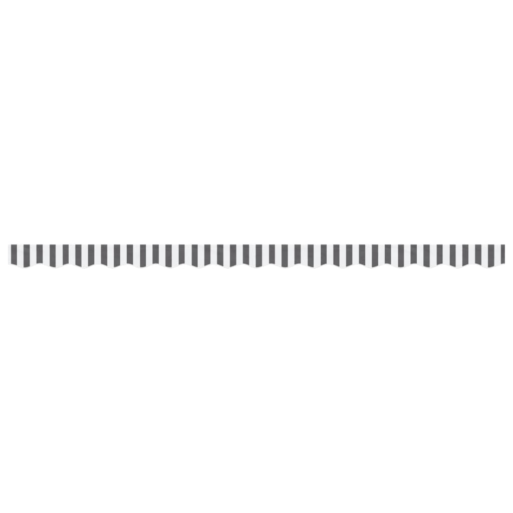 vidaXL Awning Valance Replacement Anthracite and White Stripe 400 cm