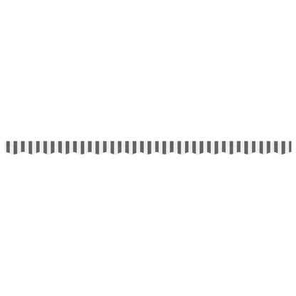vidaXL Awning Valance Replacement Anthracite and White Stripe 400 cm