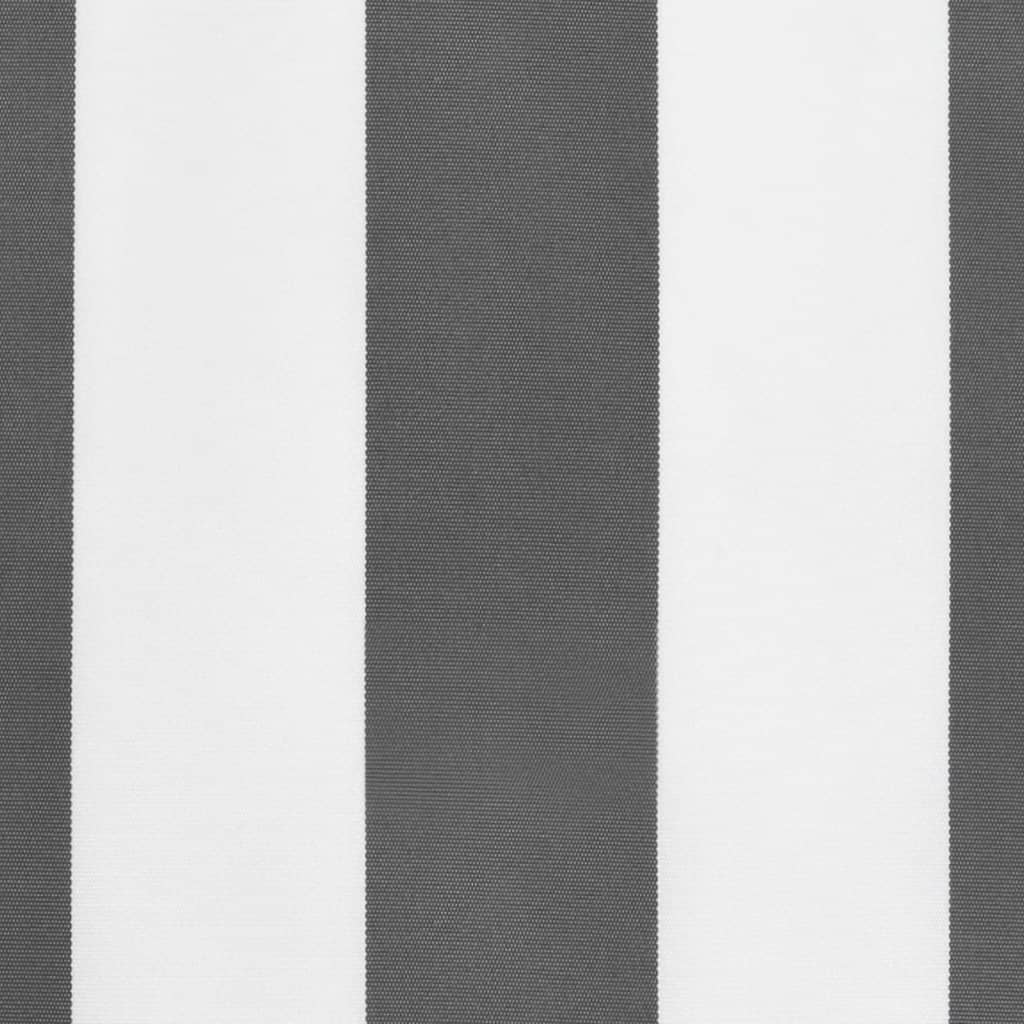 vidaXL Awning Valance Replacement Anthracite and White Stripe 400 cm