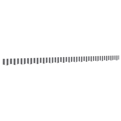 vidaXL Awning Valance Replacement Anthracite and White Stripe 450 cm