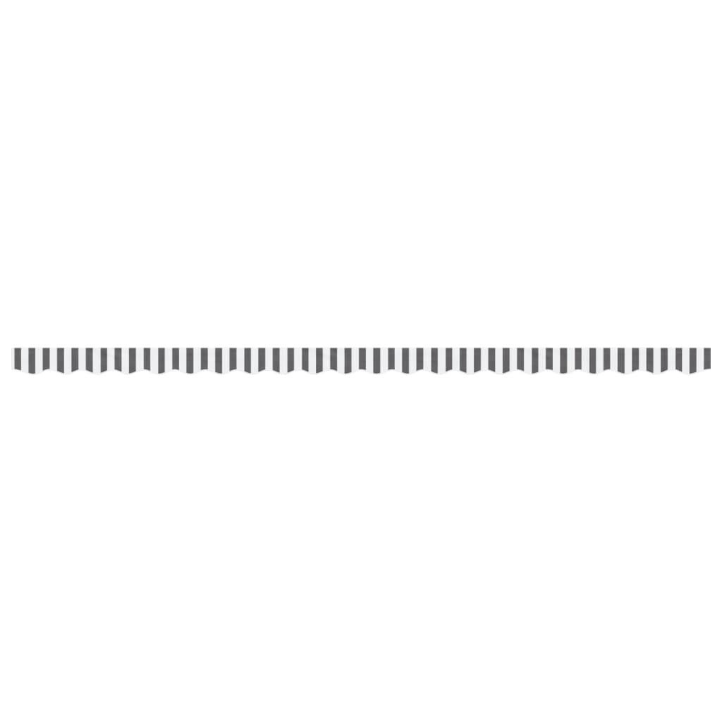 vidaXL Awning Valance Replacement Anthracite and White Stripe 500 cm