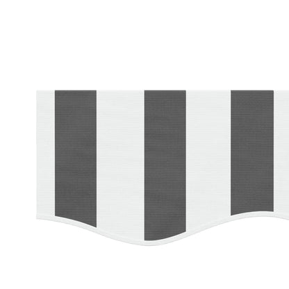 vidaXL Awning Valance Replacement Anthracite and White Stripe 500 cm