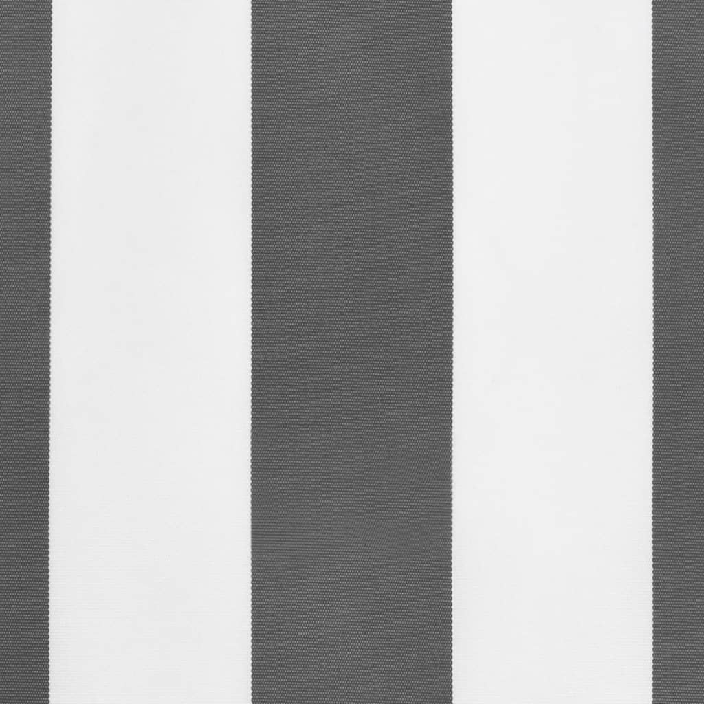vidaXL Awning Valance Replacement Anthracite and White Stripe 600 cm