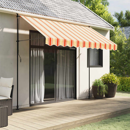 vidaXL Awning Valance Replacement Yellow and Orange Stripe 300 cm