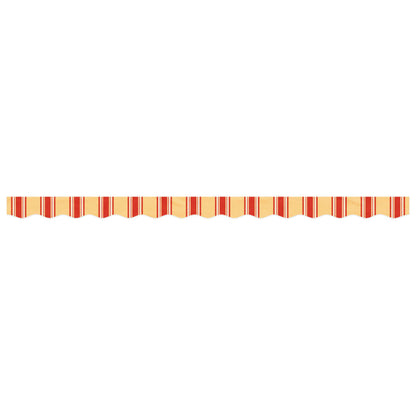 vidaXL Awning Valance Replacement Yellow and Orange Stripe 350 cm