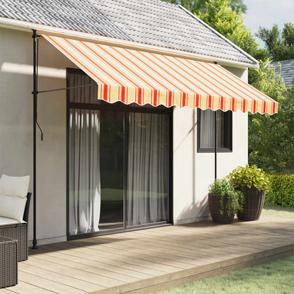 vidaXL Awning Valance Replacement Yellow and Orange Stripe 350 cm