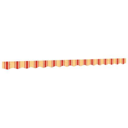 vidaXL Awning Valance Replacement Yellow and Orange Stripe 400 cm