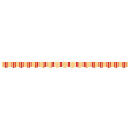 vidaXL Awning Valance Replacement Yellow and Orange Stripe 400 cm