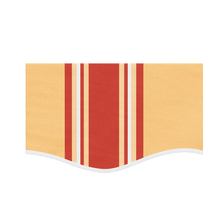 vidaXL Awning Valance Replacement Yellow and Orange Stripe 400 cm