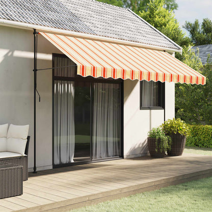vidaXL Awning Valance Replacement Yellow and Orange Stripe 400 cm