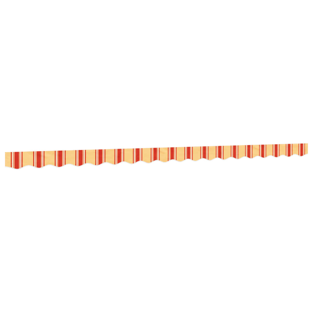 vidaXL Replacement Fabric for Awning Valance Yellow and Orange Stripe 4.5 m
