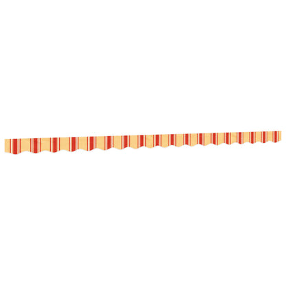 vidaXL Replacement Fabric for Awning Valance Yellow and Orange Stripe 4.5 m