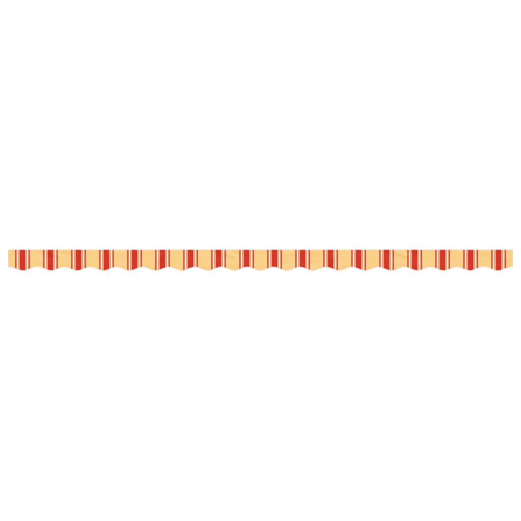 vidaXL Replacement Fabric for Awning Valance Yellow and Orange Stripe 4.5 m
