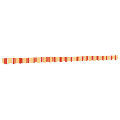 vidaXL Awning Valance Replacement Yellow and Orange Stripe 500 cm