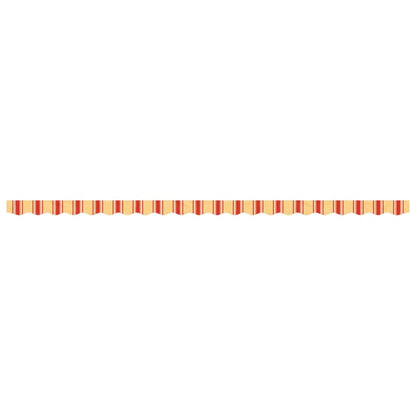 vidaXL Awning Valance Replacement Yellow and Orange Stripe 500 cm