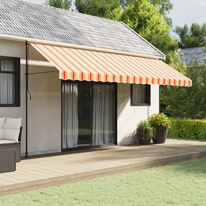 vidaXL Awning Valance Replacement Yellow and Orange Stripe 500 cm