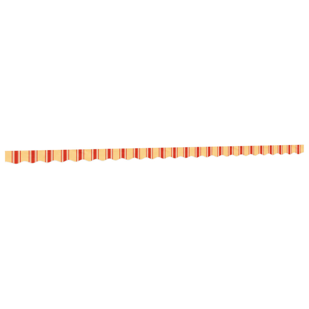 vidaXL Replacement Fabric for Awning Valance Yellow&Orange Stripe 6 m