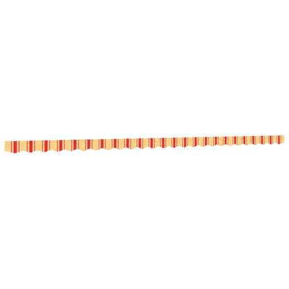 vidaXL Replacement Fabric for Awning Valance Yellow&Orange Stripe 6 m