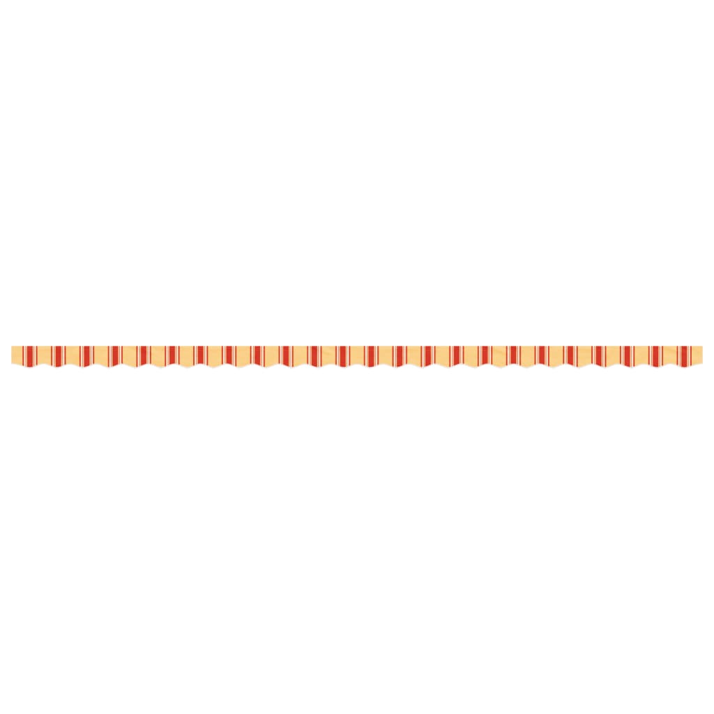vidaXL Replacement Fabric for Awning Valance Yellow&Orange Stripe 6 m