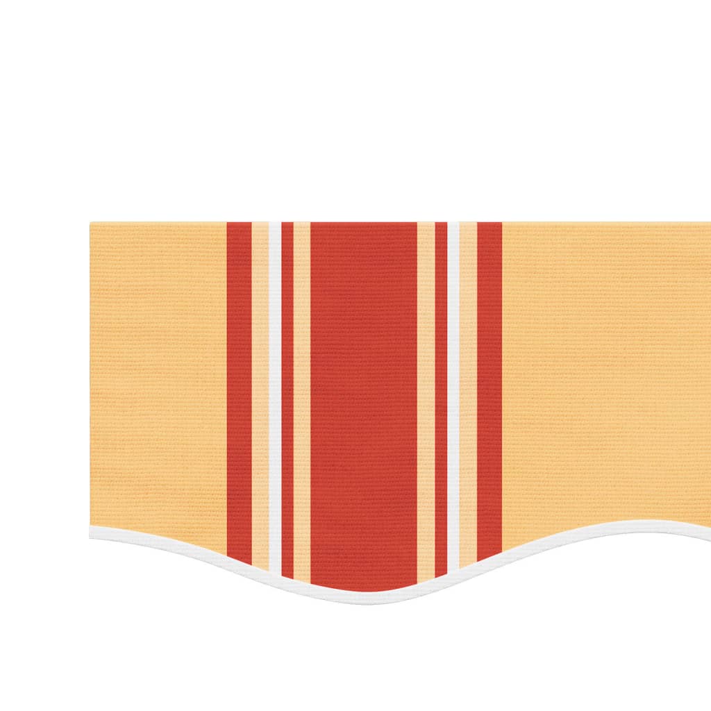vidaXL Replacement Fabric for Awning Valance Yellow&Orange Stripe 6 m
