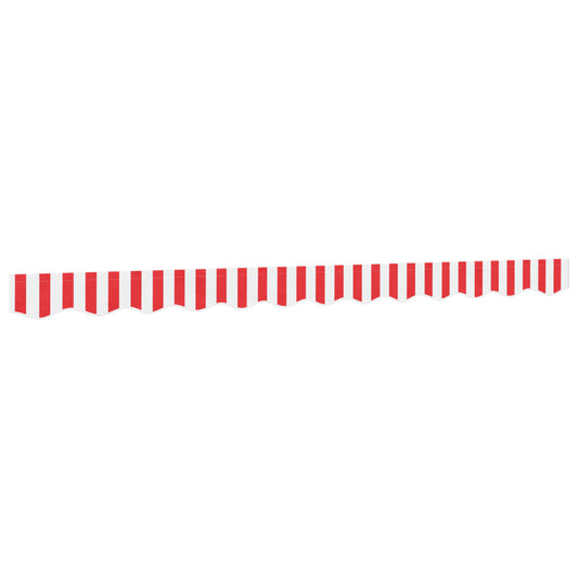 vidaXL Awning Valance Replacement Red and White Stripe 300 cm