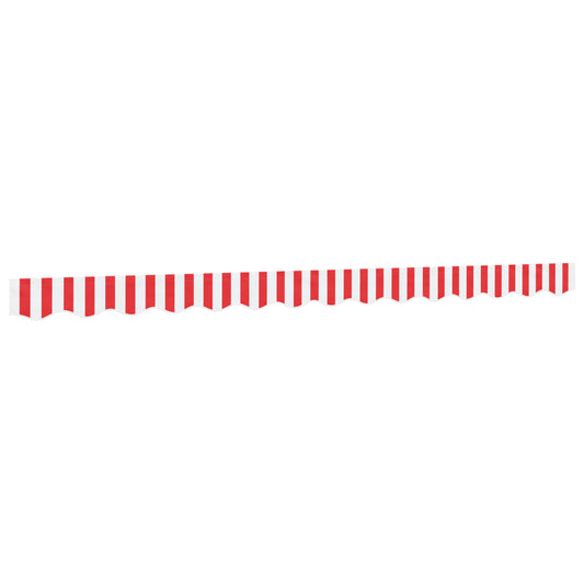 vidaXL Awning Valance Replacement Red and White Stripe 350 cm