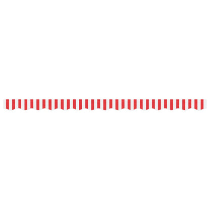 vidaXL Awning Valance Replacement Red and White Stripe 350 cm
