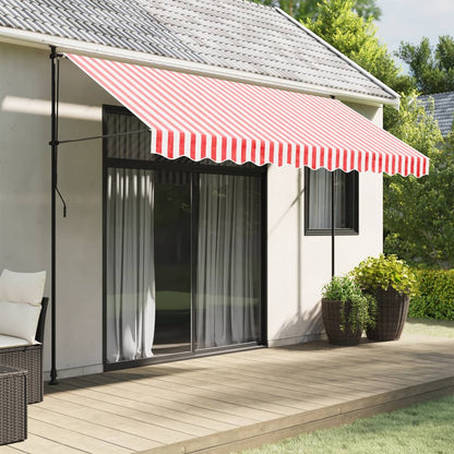 vidaXL Awning Valance Replacement Red and White Stripe 350 cm