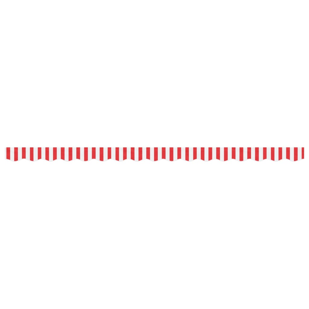 vidaXL Awning Valance Replacement Red and White Stripe 400 cm