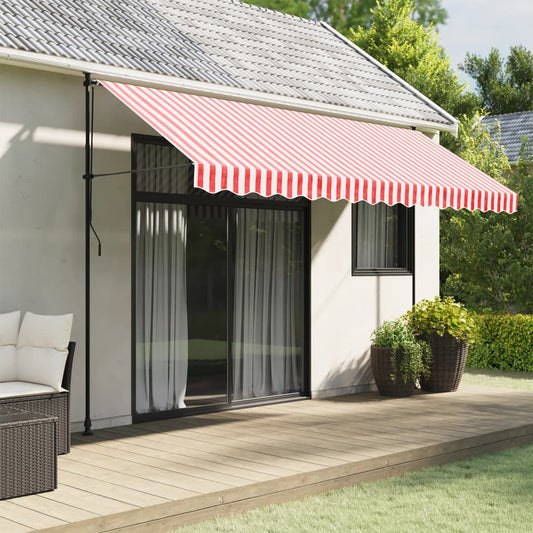 vidaXL Awning Valance Replacement Red and White Stripe 400 cm