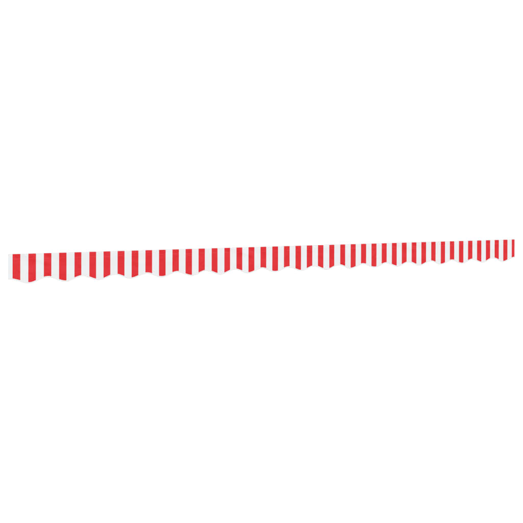vidaXL Replacement Fabric for Awning Valance Red&White Stripe 4.5 m