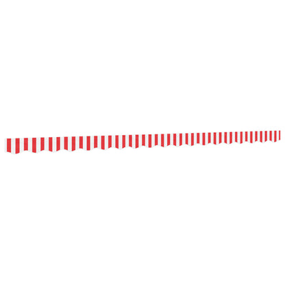 vidaXL Replacement Fabric for Awning Valance Red&White Stripe 4.5 m