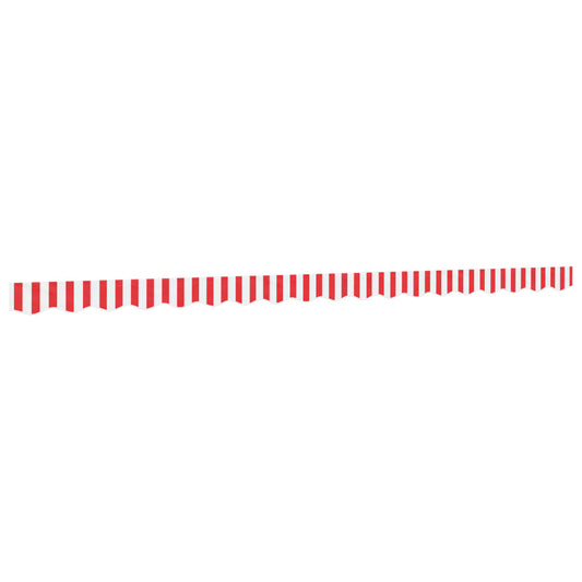 vidaXL Replacement Fabric for Awning Valance Red&White Stripe 4.5 m