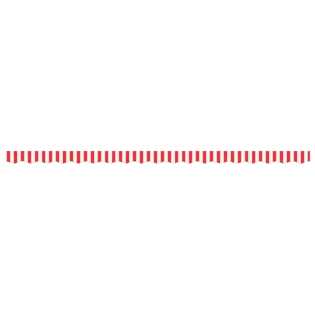 vidaXL Replacement Fabric for Awning Valance Red&White Stripe 4.5 m