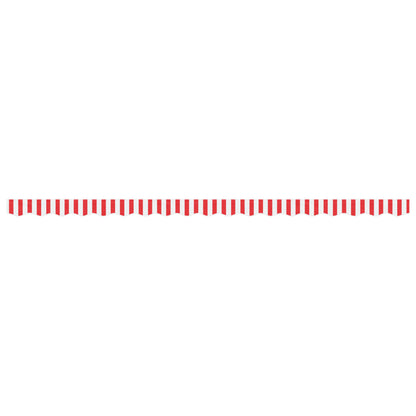vidaXL Replacement Fabric for Awning Valance Red&White Stripe 4.5 m