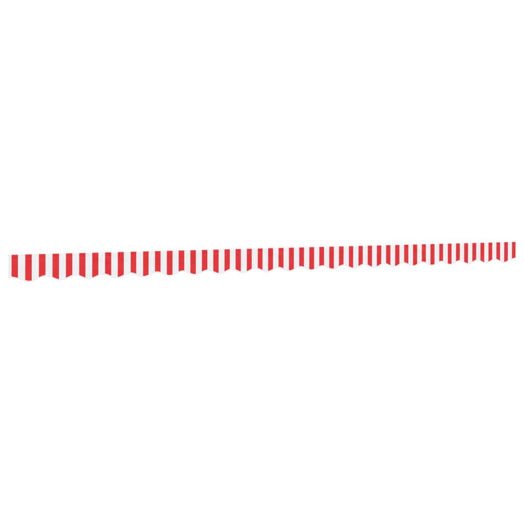 vidaXL Awning Valance Replacement Red and White Stripe 500 cm