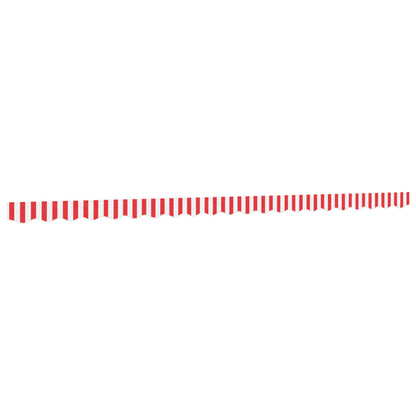 vidaXL Awning Valance Replacement Red and White Stripe 500 cm