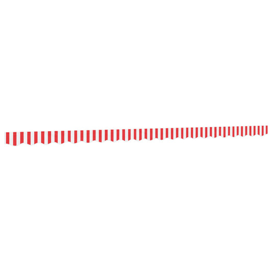 vidaXL Awning Valance Replacement Red and White Stripe 500 cm