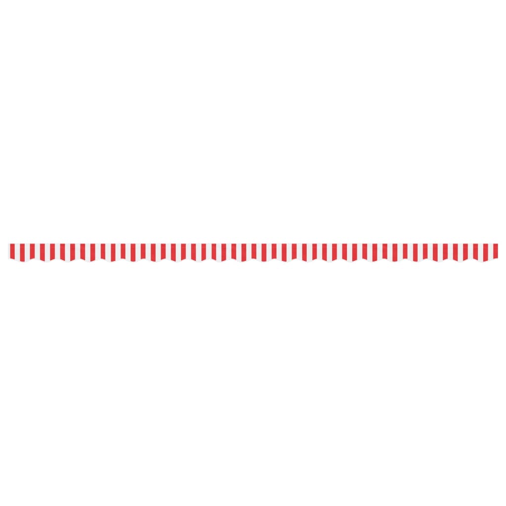vidaXL Awning Valance Replacement Red and White Stripe 500 cm