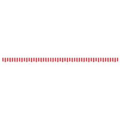 vidaXL Awning Valance Replacement Red and White Stripe 500 cm