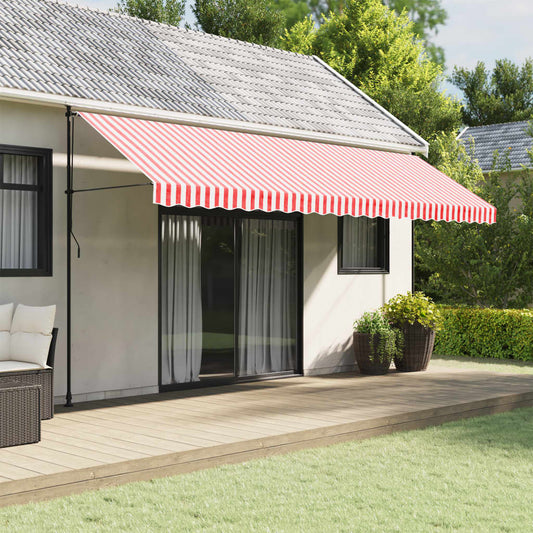 vidaXL Awning Valance Replacement Red and White Stripe 500 cm