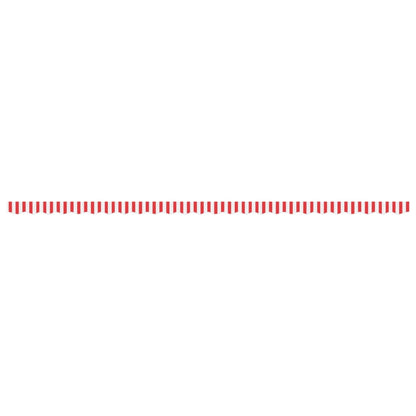 vidaXL Replacement Fabric for Awning Valance Red and White Stripe 6 m