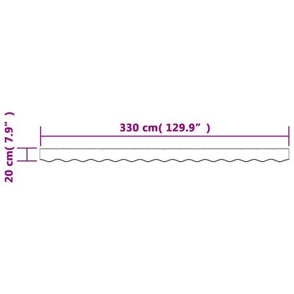 vidaXL Awning Valance Replacement Multicolour Stripe 350 cm