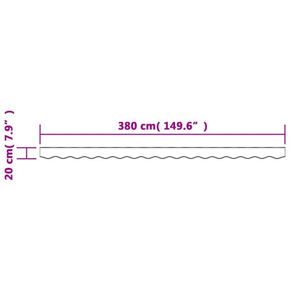 vidaXL Awning Valance Replacement Multicolour Stripe 400 cm