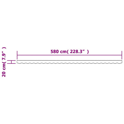 vidaXL Awning Valance Replacement Multicolour Stripe 600 cm