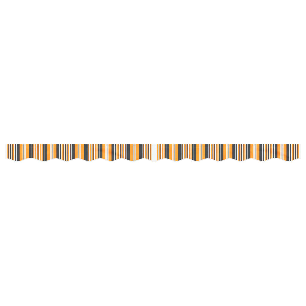 vidaXL Replacement Fabric for Awning Valance Yellow and Grey Stripe 3 m